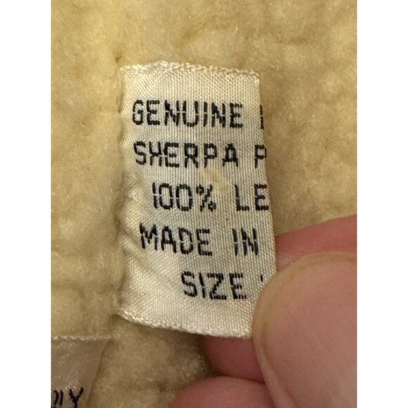 XL Vintage Chess King Sherpa Lined Suede Western Cowboy Vest 70s Snap - Picture 6 of 12